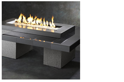 Uptown Fire Pit Table, Uptown Black Gas Fire Pit Table 42 Burner